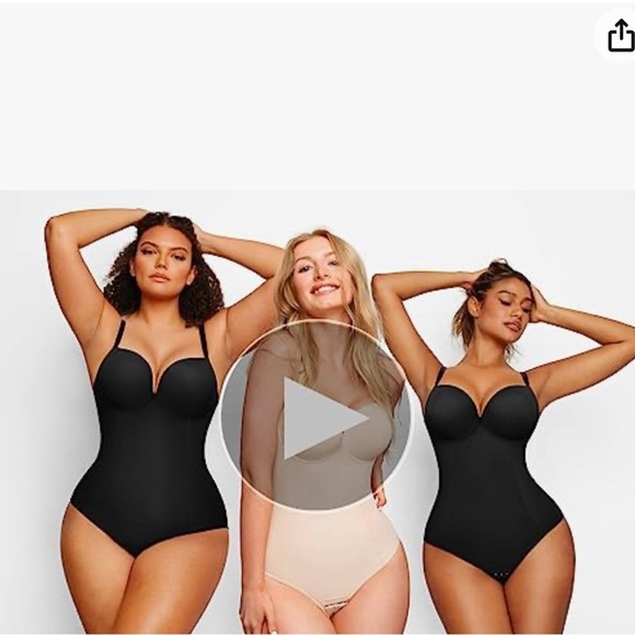 Shapewear Bodysuit For Women Body Shaper Strapless Built-In Bra Plus XX-Large - Picture 5 of 8